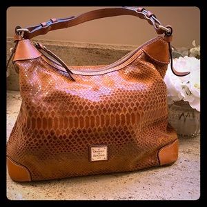 Dooney & Bourke snake skin leather bag